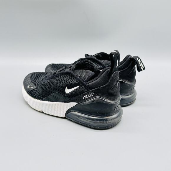 Nike Shoes Kids Boys 11c Black White Air Max 270 Mesh Running Athletic Sneakers - Picture 6 of 12
